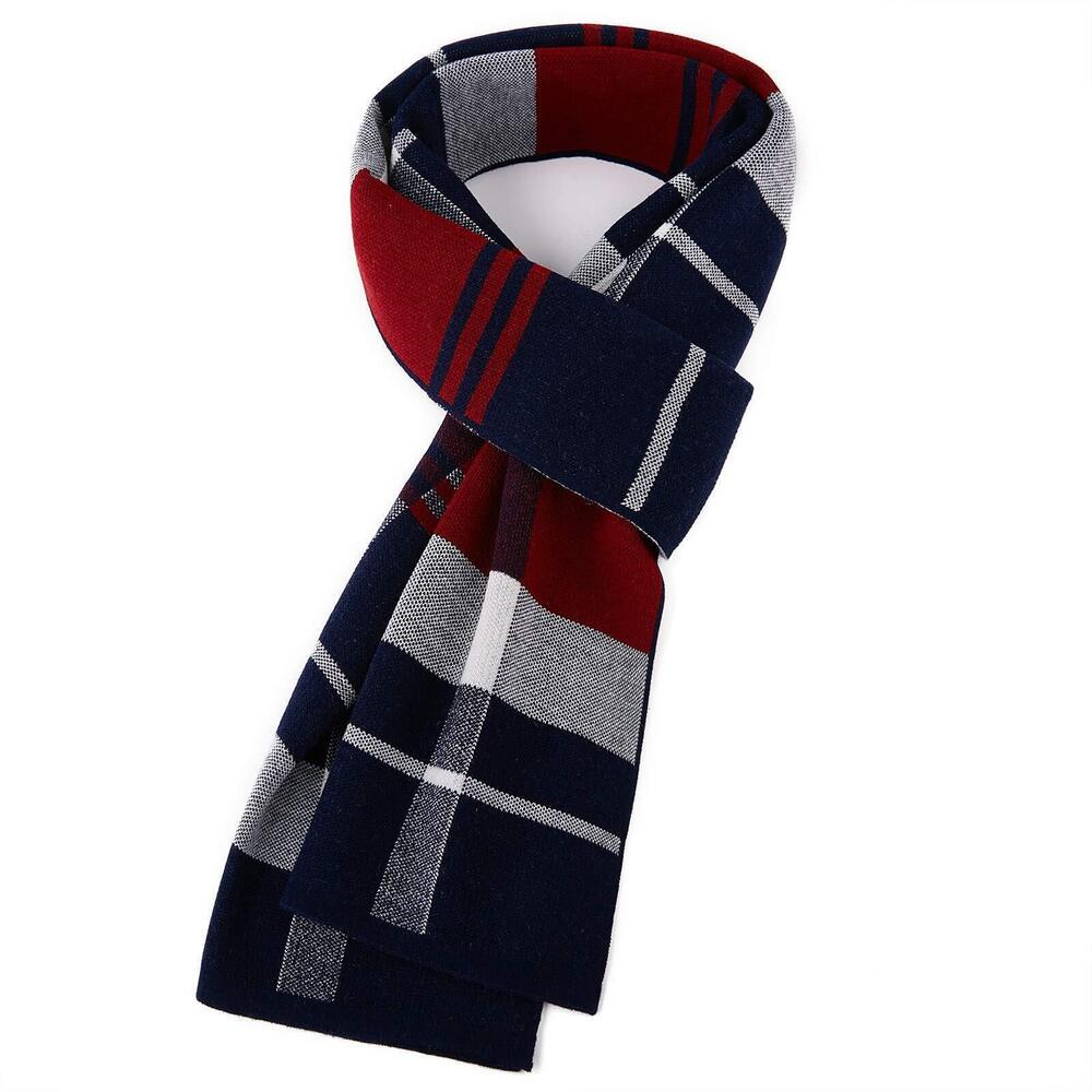 3826 Merino Wool Winter Scarf Classic Warm Soft Thick Long